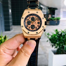 Audemars Piguet Crystal Glass Mechanical Watch For Men Gold