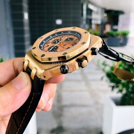 Audemars Piguet Crystal Glass Mechanical Watch For Men Gold