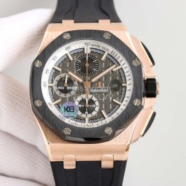 Audemars Piguet Silicone Strap 44mm Dial Diameter Watch Rose Gold