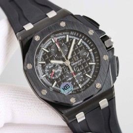 Audemars Piguet Silicone Strap 44mm Dial Diameter Watch Black
