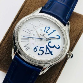 Audemars Piguet Tw Factory Flinque Diamond Watch For Women Dark Blue