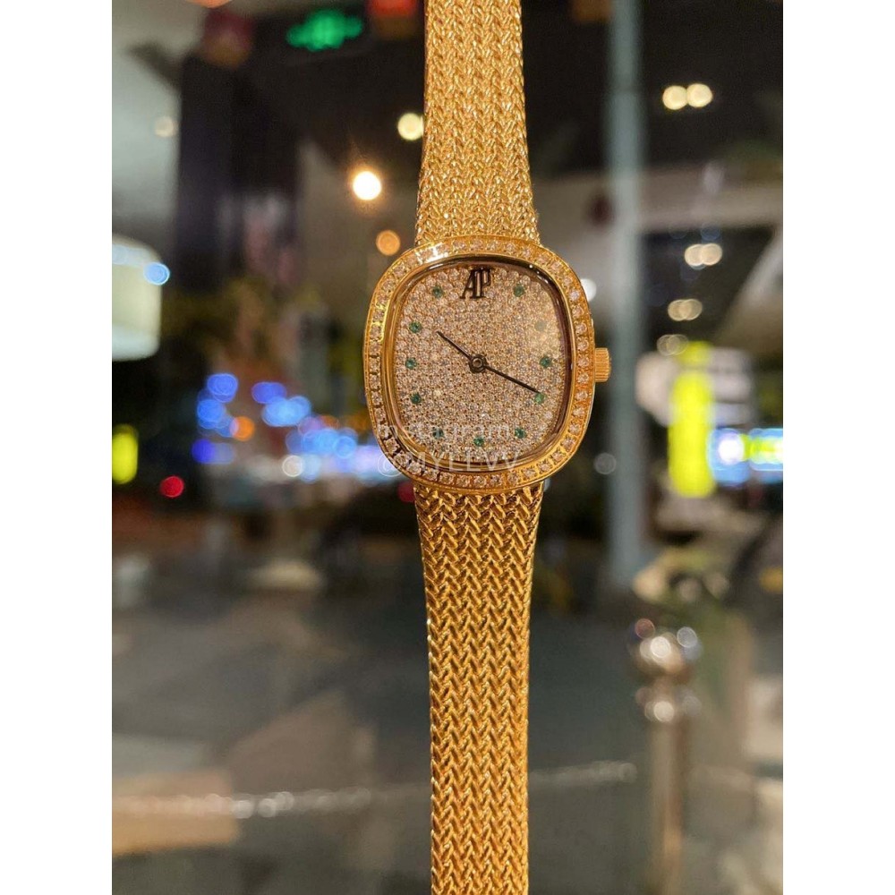 Audemars Piguet Retro Diamond Watch For Women Gold