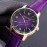Audemars Piguet Crystal Glass Case Mechanical Watch Purple