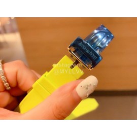 Audemars Piguet Rubber Strap Sapphire Glass Watch For Women Green