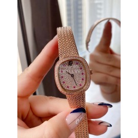 Audemars Piguet Retro Diamond Dial Watch For Women Rose Gold