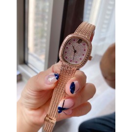 Audemars Piguet Retro Diamond Dial Watch For Women Rose Gold