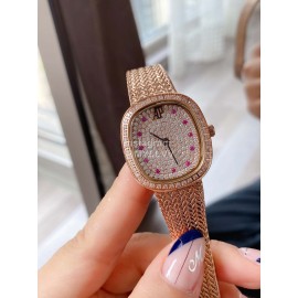 Audemars Piguet Retro Diamond Dial Watch For Women Rose Gold