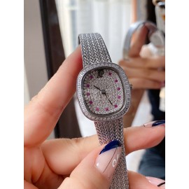 Audemars Piguet Retro Diamond Dial Watch For Women Silver