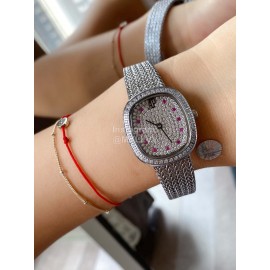 Audemars Piguet Retro Diamond Dial Watch For Women Silver
