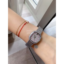 Audemars Piguet Retro Diamond Dial Watch For Women Silver