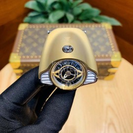 Azimuth Automobile Series Life Waterproof Watch Gold
