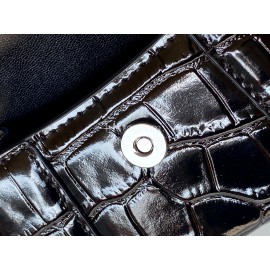 Balenciaga Mini Fashion Black Leather Crossbody Bag Handbag