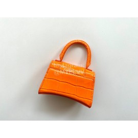 Balenciaga Mini Fashion Leather Crossbody Bag Handbag Orange