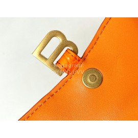 Balenciaga Mini Fashion Leather Crossbody Bag Handbag Orange