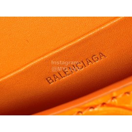 Balenciaga Mini Fashion Leather Crossbody Bag Handbag Orange