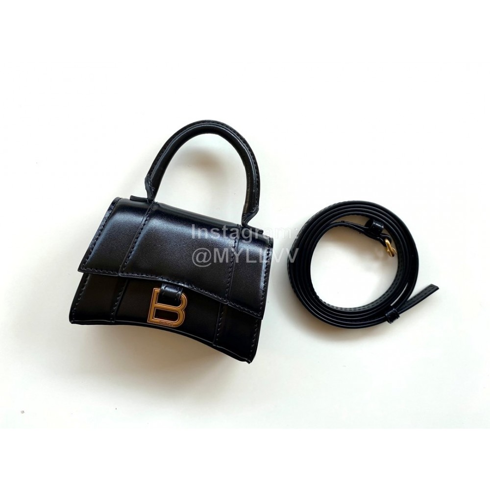 Balenciaga Mini Fashion Leather Crossbody Bag Black Handbag