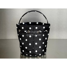 Balenciaga Canvas Wheel Drawstring Bucket Bag For Women