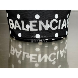 Balenciaga Canvas Wheel Drawstring Bucket Bag For Women