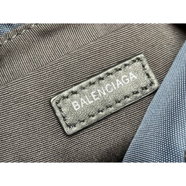 Balenciaga Canvas Wheel Drawstring Bucket Bag For Women Navy