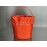 Balenciaga Canvas Wheel Drawstring Bucket Bag For Women Orange
