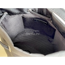 Balenciaga Canvas Wheel Drawstring Bucket Bag For Women Black