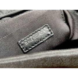 Balenciaga Canvas Wheel Drawstring Bucket Bag For Women Black