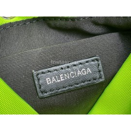 Balenciaga Canvas Wheel Drawstring Bucket Bag For Women Green