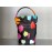 Balenciaga Medium Love Graffiti Canvas Wheel Drawstring Bucket Bag For Women