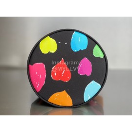 Balenciaga Love Graffiti Canvas Wheel Drawstring Bucket Bag For Women