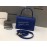 Balenciaga Leather Crossbody Sharp Handbag Blue