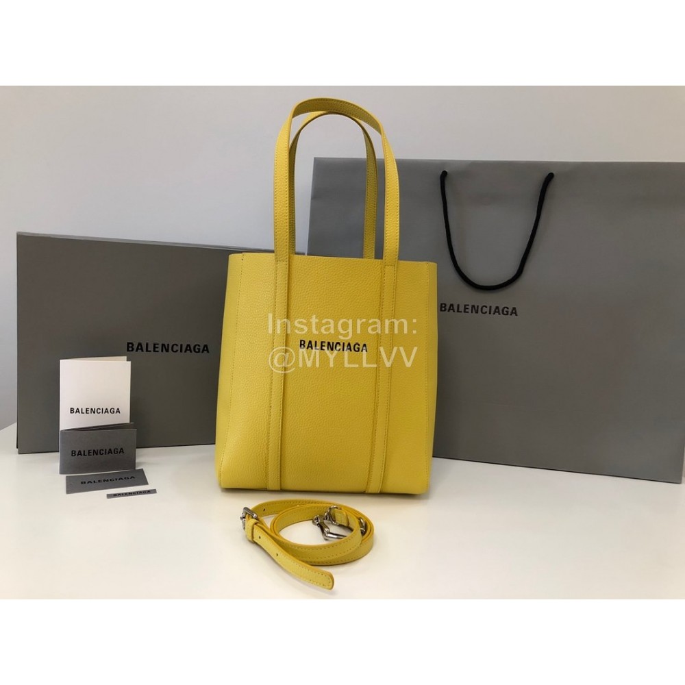 Balenciaga Large Cowhide Crossbody Tote Bag Handbag Yellow