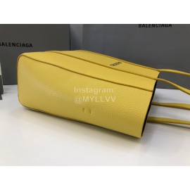 Balenciaga Large Cowhide Crossbody Tote Bag Handbag Yellow