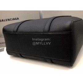 Balenciaga Large Cowhide Crossbody Tote Bag Handbag Black