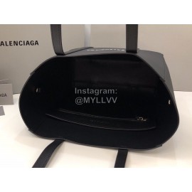 Balenciaga Large Cowhide Crossbody Tote Bag Handbag Black