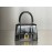 Balenciaga Black Cowhide Gold Buckle Handbag