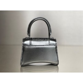 Balenciaga Black Cowhide Gold Buckle Handbag