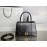 Balenciaga Medium Black Cowhide Gold Buckle Handbag