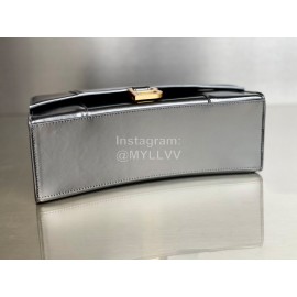 Balenciaga Medium Black Cowhide Gold Buckle Handbag