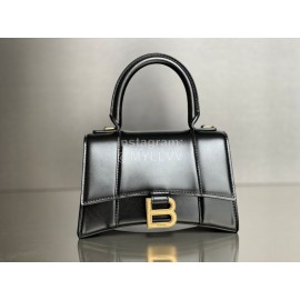 Balenciaga Mini Black Cowhide Gold Buckle Handbag