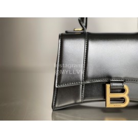 Balenciaga Mini Black Cowhide Gold Buckle Handbag