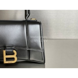 Balenciaga Mini Black Cowhide Gold Buckle Handbag