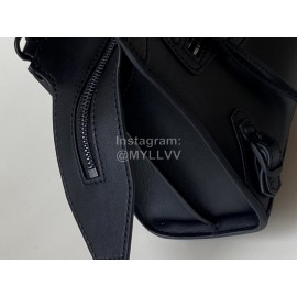 Balenciaga Fashion Leather Crossbody Handbag Black