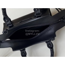 Balenciaga Fashion Leather Crossbody Handbag Black