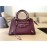 Balenciaga Fashion Leather Crossbody Handbag Wine Red
