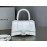 Balenciaga Small Fashion Cowhide Crossbody Bag Handbag White
