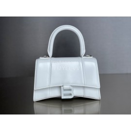Balenciaga Small Fashion Cowhide Crossbody Bag Handbag White