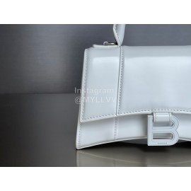 Balenciaga Small Fashion Cowhide Crossbody Bag Handbag White