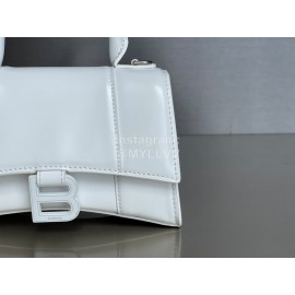 Balenciaga Small Fashion Cowhide Crossbody Bag Handbag White
