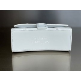 Balenciaga Small Fashion Cowhide Crossbody Bag Handbag White