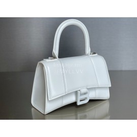 Balenciaga Small Fashion Cowhide Crossbody Bag Handbag White